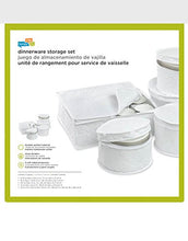 Load image into Gallery viewer, Honey-Can-Do SFT-01630 Dinnerware Storage Set, 5-Piece,White