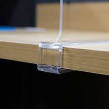 Load image into Gallery viewer, Jucoan 4 Pack Clear Acrylic Shelf Dividers for Closet, Easy Installing Wood Shelves Organizer Closet Separators for Storage and Organization in Bedroom, Kitchen and Office