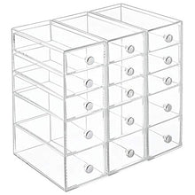 Load image into Gallery viewer, iDesign Clarity Plastic Cosmetic 5-Drawer Organizer, Jewelry Countertop Organization for Vanity, Bathroom, Bedroom, Desk, Office, 3.25" x 7" x 9.75", Clear