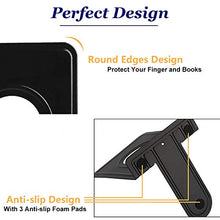 Load image into Gallery viewer, Jekkis 20pcs Metal Bookends, Heavy Duty Book Ends, 6.6 x 5.7 x 4.9 inches Black Bookend Supports, Nonskid Bookends for Shelves, Office and Home