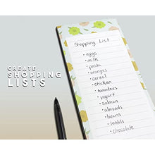 Load image into Gallery viewer, 6 Pack Magnetic Notepads for Fridge, Grocery To Do List (Floral, 3.5x9)