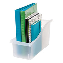 Load image into Gallery viewer, IRIS USA Connecting Book Bin, 8 Pack, Clear 586133