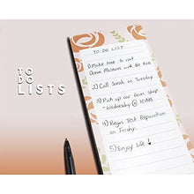 Load image into Gallery viewer, 6 Pack Magnetic Notepads for Fridge, Grocery To Do List (Floral, 3.5x9)