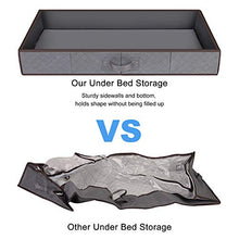 Load image into Gallery viewer, Anyoneer Under bed Storage Containers, Drawer Organizer, Set of 4, UnderBed Storage for Clothes, Blankets and Shoes, Woven Fabric with Panel Structure, 39.5'' x 17.7'' x 5.9'' (Gray)