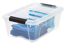 Load image into Gallery viewer, IRIS USA TB Clear Stack & Pull Storage Box, 12 Qt, 6 Count