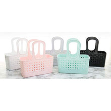 Load image into Gallery viewer, iDesign Orbz Plastic Bathroom Shower Tote, Small Divided College Dorm Caddy for Shampoo, Conditioner, Soap, Cosmetics, Beauty Products, 11.75" x 6" x 12", White