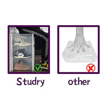 Load image into Gallery viewer, JIM LEAGUE Shoe Boxes Clear Plastic Stackable, Drop Front Sneaker large Box, Drawer Type Display Case Foldable Shoe Bins Suitable For Most Shoes Below No.13, 6 Boxes Each Package