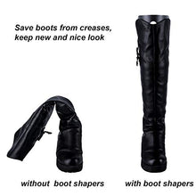 Load image into Gallery viewer, Ruisita 5 Pairs (10 Sheets) Boot Shaper Form Inserts Boots Tall Support for Women and Men (14 inches, Black)