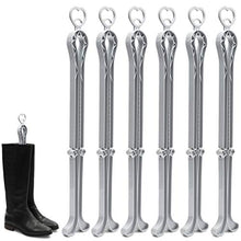 Load image into Gallery viewer, Juvale Folding Boot Shaper Stands (4 x 13 in, Light Grey, 6 Pack)