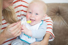 Load image into Gallery viewer, BEABA Second Stage Silicone Spoons for Self Feeding Babies, Silicone Suction Plate + Second Stage Ergonomic Baby Cutlery