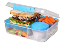 Load image into Gallery viewer, Sistema To Go Collection Bento Box Plastic Lunch and Food Storage Container, 55.7 Ounce, Multi Compartment (Color May Vary)