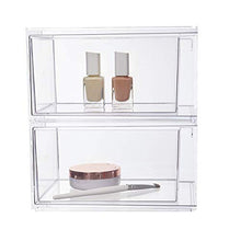 Load image into Gallery viewer, STORi Audrey Stackable Cosmetic Organizer Drawers 4-1/2" Tall | set of 2 Clear