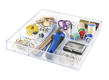Load image into Gallery viewer, Whitmor 6-Section Clear Drawer Organizer