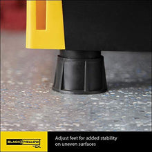 Load image into Gallery viewer, Original Black & Yellow 4-Tier Storage Shelving Unit, Indoor/Outdoor