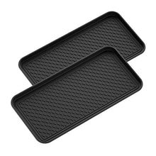Load image into Gallery viewer, Magicfly Shoe Mat Tray, 30 x 15 x 1.2 Multi-Purpose Black Tray for All Weather Indoor Or Outdoor Use, Pack of 2