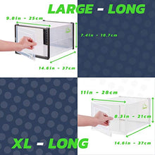 Load image into Gallery viewer, SHOEPREEM White Large - Shoe Boxes Clear Plastic Stackable, 6 pack- Shoe Box Storage Containers for Organizing Sneaker - Clear Container Organizers for Shoes - Sneaker Organizer Boot & Shoe box