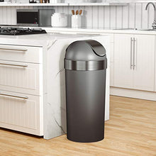 Load image into Gallery viewer, Umbra Venti Swing-Top 16.5-Gallon Kitchen Trash Large, 35-inch Tall Garbage Can for Indoor, Outdoor or Commercial Use, Pewter