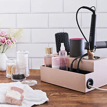 Load image into Gallery viewer, Hair tool holder & organizer - bathroom storage & countertop organizer - curling iron, straightener, blow dryer stand - hair styling station for accessories, hot tools, hairdryer & hair products