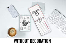 Load image into Gallery viewer, CUPCAKES & KISSES To Do List Double Pack I Notebooks with total 100 tear off Pages I Reminder Cards I 4.1 x 5.8 inches each Notepad I Made in Germany