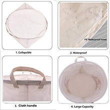 Load image into Gallery viewer, ZUEXT Red Dinosaur Laundry Basket 19.7x15.7 Inch,Dino Toy Bin,Collapsible Waterproof Canvas Dirty Clothes Hamper, Extra Large Fabric Lightweight Storage Basket for Boys Bedroom Baby Nursery Room