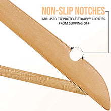 Load image into Gallery viewer, Utopia Home Premium Wooden Hangers - Pack of 20-360-Degree Rotatable Hook - Durable & Slim - Shoulder Grooves - Non-Slip Lightweight Hangers for Coats, Suits, Pant and Jackets - Natural Finish