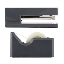 Load image into Gallery viewer, JAM PAPER Office & Desk Sets - 1 Stapler & 1 Tape Dispenser - Grey - 2/Pack