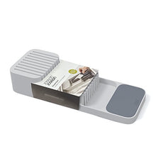 Load image into Gallery viewer, Joseph Joseph Drawer Store Organizer Tray, Knife Block, Gray