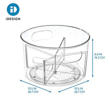Load image into Gallery viewer, iDesign Linus BPA-Free Plastic Turntable Organizer with Removable Dividers, Spinner
