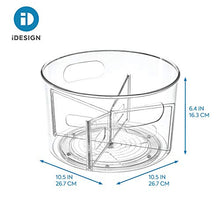 Load image into Gallery viewer, iDesign Linus BPA-Free Plastic Turntable Organizer with Removable Dividers, Spinner