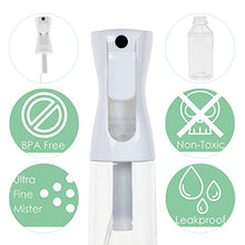 Load image into Gallery viewer, Spray Bottles, 160ml Clear Continuous Sprayer Fine Mist Pressurized Mister With Pump Empty Plastic Refillable Water Squirt Bottle for Salon, Curly Hair, Cleaning, Flower Misting, Garden, Travel