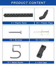 Load image into Gallery viewer, POETISKE Garage Tool Organizer Wall Mount 16” Extendable Ideal Shelving Hooks for Garden Kitchen Yard Storage 4 Pack