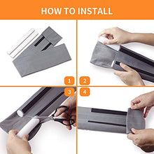 Load image into Gallery viewer, HOFUJINGSHI Door Draft Stopper,Door Sweep for Exterior & Interior Doors,30 to 37 Weather Stripping Noise Blocker Window Breeze Blocker (Grey, 36”Length X 6.5”Width X 1.2”Height)