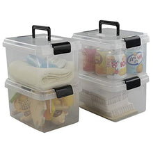 Load image into Gallery viewer, Nicesh 4.5 L Plastic Storage Box, Clear Latch Box, 4-Pack