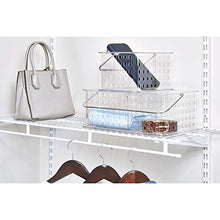 Load image into Gallery viewer, iDesign Spa BPA-Free Plastic Stacking Organizer Handle, 8.69" x 13.94" x 5.13", Divided Basket