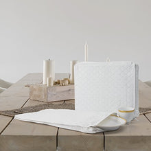 Load image into Gallery viewer, 6 Piece Tabletop Quilted Vinyl Dinnerware Storage Set