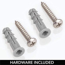 Load image into Gallery viewer, mDesign Bathroom Wall Mount Hair Care & Styling Tool Organizer Storage Basket for Hair Dryer, Flat Iron, Curling Wand, Hair Straighteners, Brushes - Satin