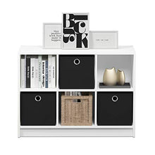 Load image into Gallery viewer, FURINNO Basic 3x2 Bookcase Storage, White/Black