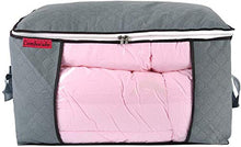 Load image into Gallery viewer, ComboCube Jumbo Zippered Storage Bag for Closet King Comforter, pillow, quilt, bedding, Clothes, Blanket Organizers with Large Clear Window & Carry Handles Space Saver