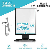 Load image into Gallery viewer, ToiletTree Products Deluxe Larger Fogless Shower Shaving Mirror with Squeegee, Large, Black