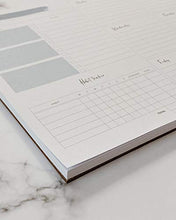 Load image into Gallery viewer, Lamare Weekly Planner Notepad - Weekly Planners Book for Productivity - Tear Off Habit Tracker and Task Agenda - Office Calendar, Daily Desk Checklist I 10x7.8'' I Great Gift Idea for Women (Pink)