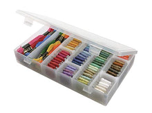 Load image into Gallery viewer, ArtBin 600 IDS Box with Dividers - Shatter Proof Art & Craft Storage Box, 11 x 6.5 x 1.75 in., Translucent
