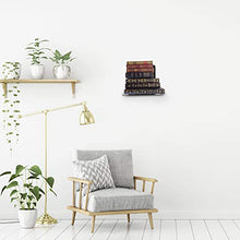 Load image into Gallery viewer, CRIZTA 4pcs Invisible Floating Bookshelf, Heavy Duty Wall Mounted Book Organizer, Metal Shelves Holder for Books, Large Size (Black)