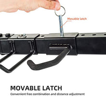 Load image into Gallery viewer, Malson 60 inches Heavy Duty Tool Storage Rack Garage,Metal Black Adjustable Bike Rack Wall Mounted, Folded Garage Tool Rack,holders,organizer with 8 Hooks for Garden Tool Garage And Home