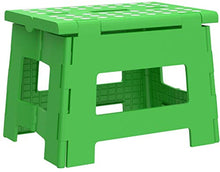 Load image into Gallery viewer, Kikkerland Rhino Easy Fold Step Stool, Short, Green