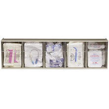 Load image into Gallery viewer, Akro-Mils 06705 TiltView Horizontal Plastic Organizer Storage System Cabinet with 5 Tilt Out Bins, (23-5/8-Inch Wide x 6-1/2-Inch High x 5-5/8-Inch Deep), Stone