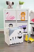 Load image into Gallery viewer, E-Living Store Collapsible Storage Bin Cube for Bedroom, Nursery, Playroom and More 13x13x13 - Zebra
