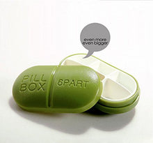 Load image into Gallery viewer, 1PCS Plastic Portable Waterproof Mini Travel Pill Box-Medical Case Vitamin Dispenser Bottle First Aid Holder Container(Color Random) (Rectangle Shape-6 Grids)