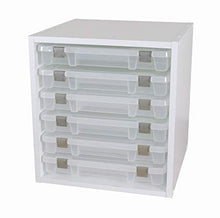 Load image into Gallery viewer, ArtBin 6855SC Super Satchel Cube - 15.5 x 16.75 x 15.625 in. Arts and Crafts Supply Storage with Pre-Drilled Holes, 6 Rail Set, Customizable, White