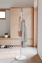 Load image into Gallery viewer, Umbra Pillar Coat Rack, W/STOOL, White Wood