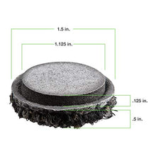 Load image into Gallery viewer, Super Sliders Outdoor Patio Furniture Felt Pads Weather Resistant 1-1/2 Inch Round- Protect Decks and Outdoor Flooring Surfaces, 12 Pack